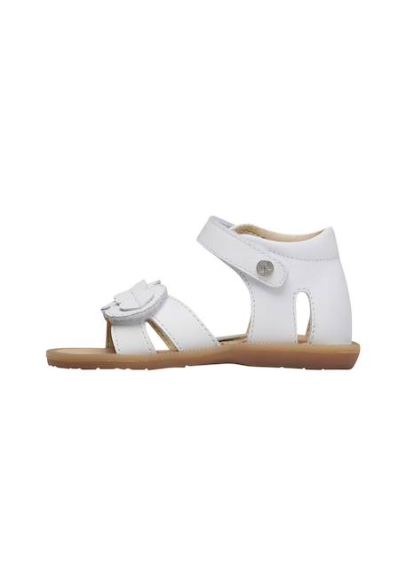 Sandales en cuir avec coeur appliqués firun Blanc- 3 - vertbaudet enfant 