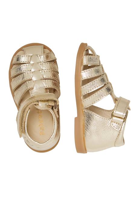 Sandales en cuir wakatobi Platine- 4 - vertbaudet enfant 