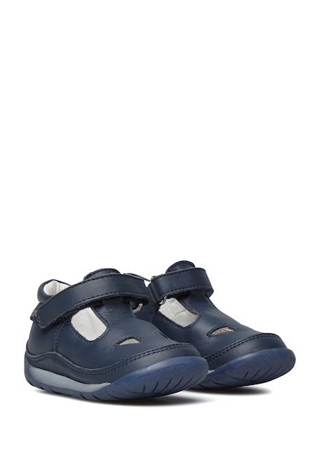 Sandales à œillets san diego new Blanc-+Marine- 7 - vertbaudet enfant 