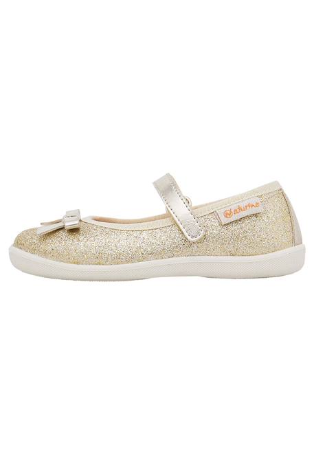 Ballerines en cuir pailleté claries 2 Platine- 3 - vertbaudet enfant 