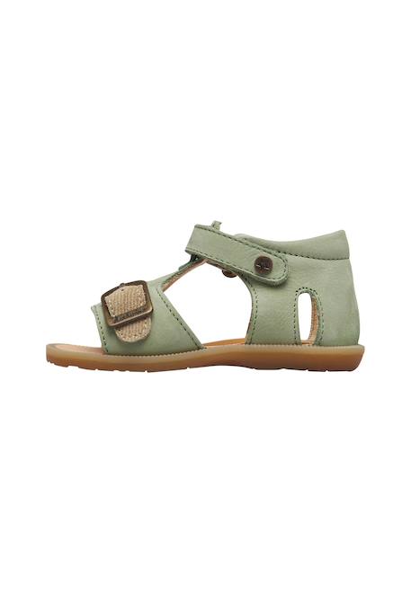 Sandales en cuir et suède quarzo Vert- 3 - vertbaudet enfant 