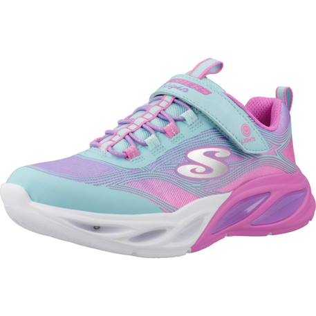 Chaussures de sport lumineuses s-lights cosmic glow – enfant junior Bleu turquoise+Rosa 10 - vertbaudet enfant 