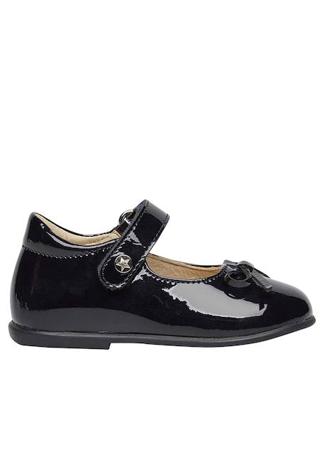 Ballerines en verni avec sangle ballet Bleu nuit- 1 - vertbaudet enfant 