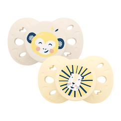 -Sucette anatomique animaux - 6-18 mois - lot de 2
