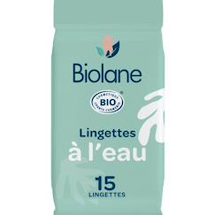 -Lingettes à l'eau certifiées biologiques