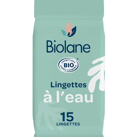 Lingettes à l'eau certifiées biologiques X15+X54 1 - vertbaudet enfant 