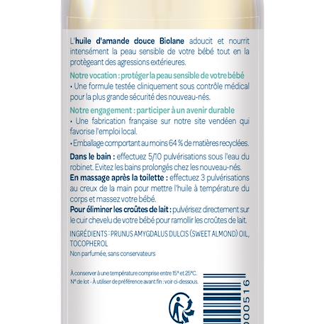 Huile d'amande douce 75ml MULTICOLORE 3 - vertbaudet enfant 