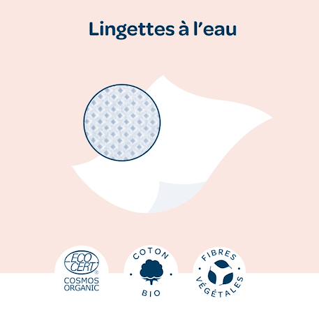 Lingettes à l'eau certifiées biologiques X15+X54 7 - vertbaudet enfant 
