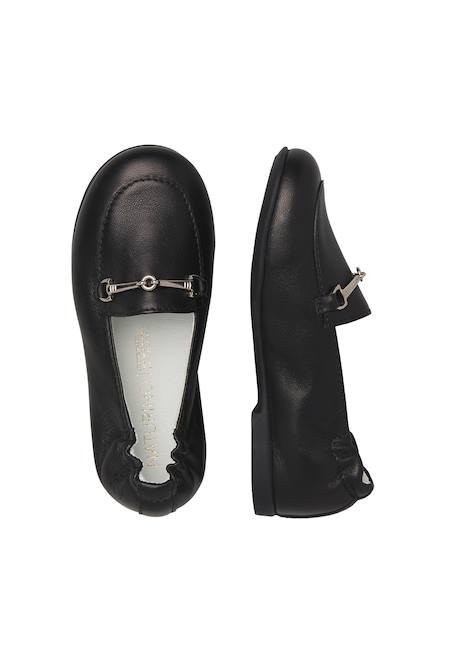 Mocassin en cuir miola Noir- 4 - vertbaudet enfant 
