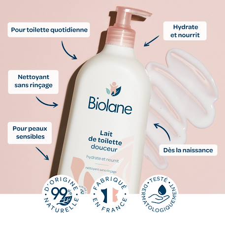 Lait de toilette douceur 750ml MULTICOLORE 4 - vertbaudet enfant 