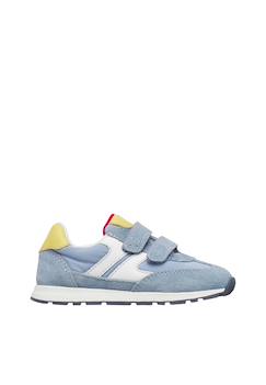 Chaussures-Chaussures bébé 17-26-Sneakers en cuir et tissu miblo vl.