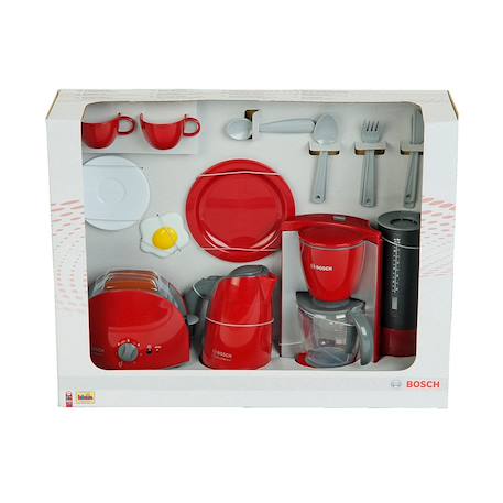 Grand set petit-déjeuner bosch Rouge et gris 2 - vertbaudet enfant 