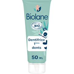 -Dentifrice 1ères dents 2 en 1 certifié biologique 50ml