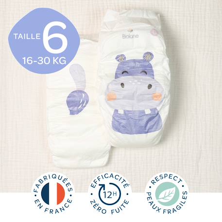 Couches écologiques taille 6 de 16+kg - 34 couches Blanc 3 - vertbaudet enfant 