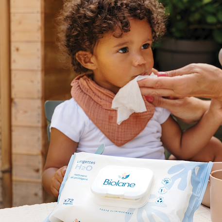 Lingettes épaisses H2O x72 X10+X72 12 - vertbaudet enfant 