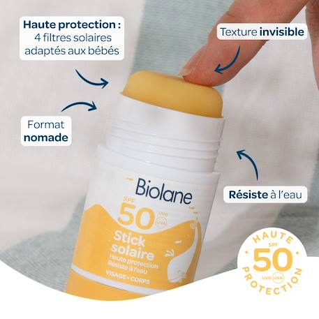 Stick solaire spf50 MULTICOLORE 4 - vertbaudet enfant 