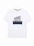 T-shirt  à manches courtes Blanc+Noir 1 - vertbaudet enfant 