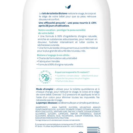 Lait de toilette douceur 750ml MULTICOLORE 3 - vertbaudet enfant 