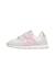 Sneakers en cuir et tissu miblo vl. Blanc-rose-platine 3 - vertbaudet enfant 