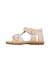 Sandales en cuir et en daim quarzo Blanc crème-+Rose poudré- 8 - vertbaudet enfant 