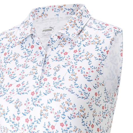 Polo imprimé fille flo Blanc 3 - vertbaudet enfant 