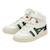 Baskets montantes  à scratch Blanc+Blanc cassé+Blanc Rouge+Blanc vert marine 9 - vertbaudet enfant 