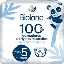 -Couches écologiques taille 5 de 11 à 25kg - 40 couches
