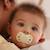 Sucette anatomique essentielle - 6-18 mois - lot de 2 Bleu + beige+Jaune + beige+Vert + beige 10 - vertbaudet enfant 