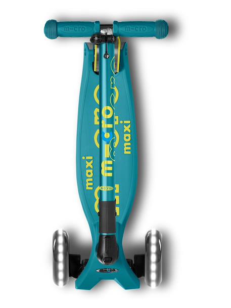 Trottinette enfant maxi micro deluxe pliable   led Baie rouge+Bleu pétrole 11 - vertbaudet enfant 