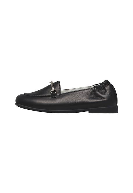 Mocassin en cuir miola Noir- 3 - vertbaudet enfant 