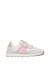 Sneakers en cuir et tissu miblo vl. Blanc-rose-platine 1 - vertbaudet enfant 