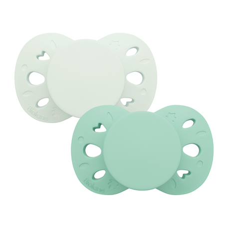 Sucette anatomique essentielle - 18+ mois - lot de 2 Bleu+Rose + beige+Vert 13 - vertbaudet enfant 