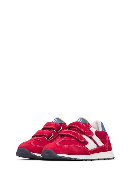 Sneakers en cuir et tissu miblo vl. Bleu-blanc+Rose-blanc+Rouge- 15 - vertbaudet enfant 