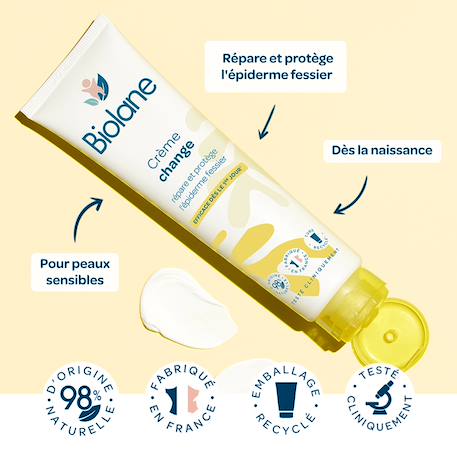 Crème change 100ml Blanc 4 - vertbaudet enfant 