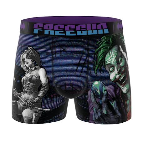 Lot de 3  boxers  dc comics Violet/jaune/bleu/noir 2 - vertbaudet enfant 