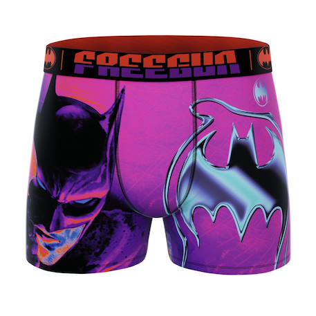 Lot de 3  boxers  dc comics Violet/jaune/bleu/noir 4 - vertbaudet enfant 