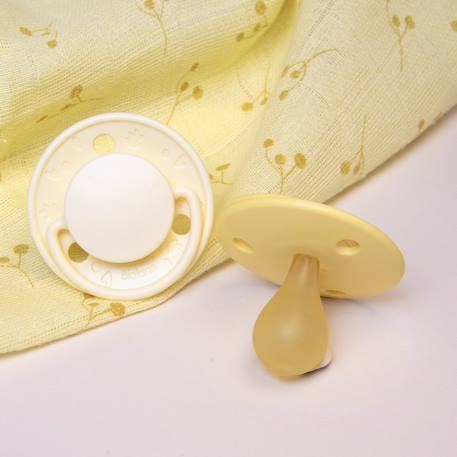 Sucettes rondes - 6 mois et plus Beige/marron+Jaune+Lilas 6 - vertbaudet enfant 