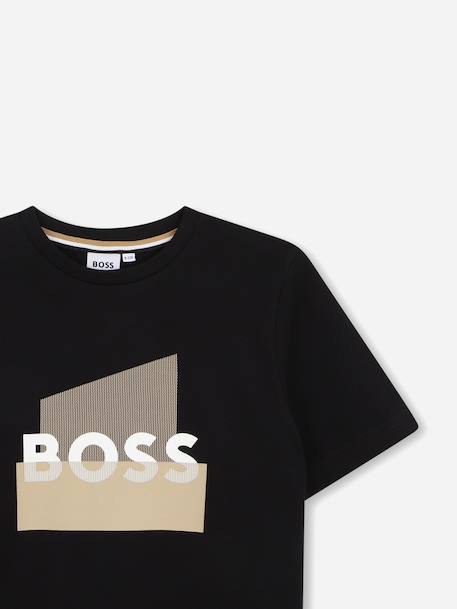 T-shirt  à manches courtes Blanc+Noir 6 - vertbaudet enfant 