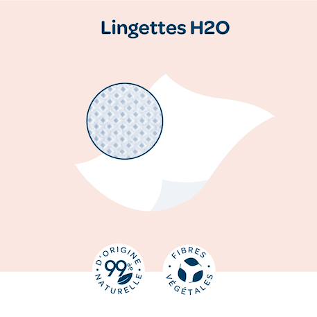 Lingettes épaisses H2O x72 X10+X72 9 - vertbaudet enfant 