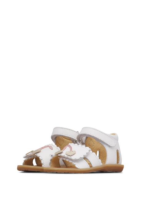Sandales en cuir lillu Blanc- 5 - vertbaudet enfant 
