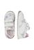 Sneakers en cuir et tissu avec fleurs Lucy vl. Blanc- 4 - vertbaudet enfant 