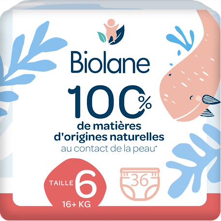 Couches culottes écologiques taille 6 16+kg - 36 couches Blanc 1 - vertbaudet enfant 