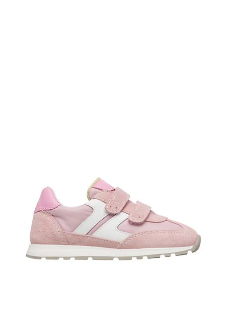 Sneakers en cuir et tissu miblo vl. Bleu-blanc+Rose-blanc+Rouge- 6 - vertbaudet enfant 