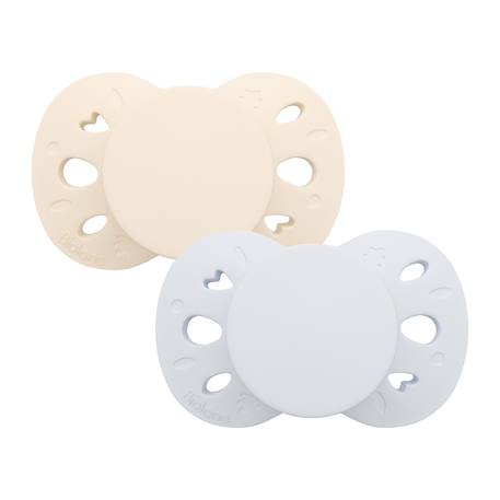 Sucette anatomique essentielle - 0-6 mois - lot de 2 Bleu + beige+Jaune + beige 1 - vertbaudet enfant 