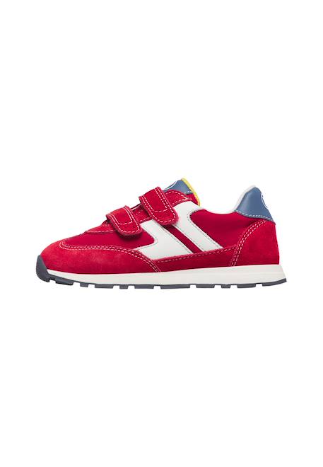 Sneakers en cuir et tissu miblo vl. Bleu-blanc+Rose-blanc+Rouge- 13 - vertbaudet enfant 