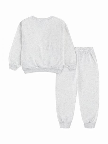 Ensemble deux pièces pour bébé sweat à col rond et pantalon confortable Beige+Bleu clair+Gris+Hemp+Vert 11 - vertbaudet enfant 