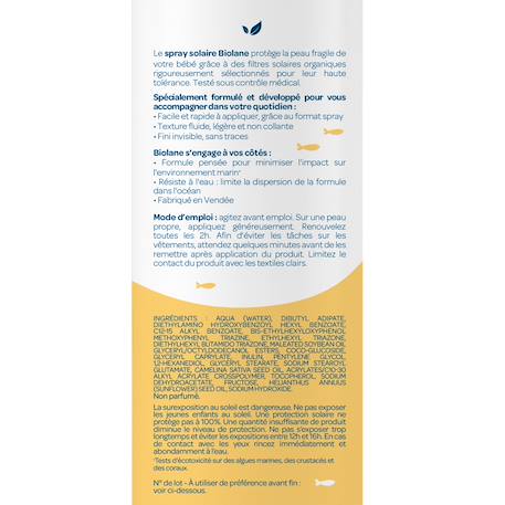 Spray solaire spf50 200ml MULTICOLORE 3 - vertbaudet enfant 