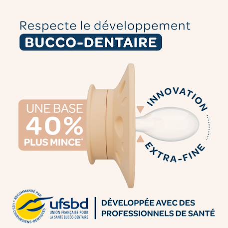 Sucette anatomique animaux - 18+ mois - lot de 2 Bleu+Rose + beige+Vert 15 - vertbaudet enfant 