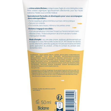 Crème solaire spf50 50ml MULTICOLORE 3 - vertbaudet enfant 