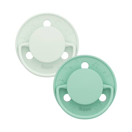 Sucette ronde - 6+ mois - lot de 2 Bleu+Rose + beige+Vert 13 - vertbaudet enfant 